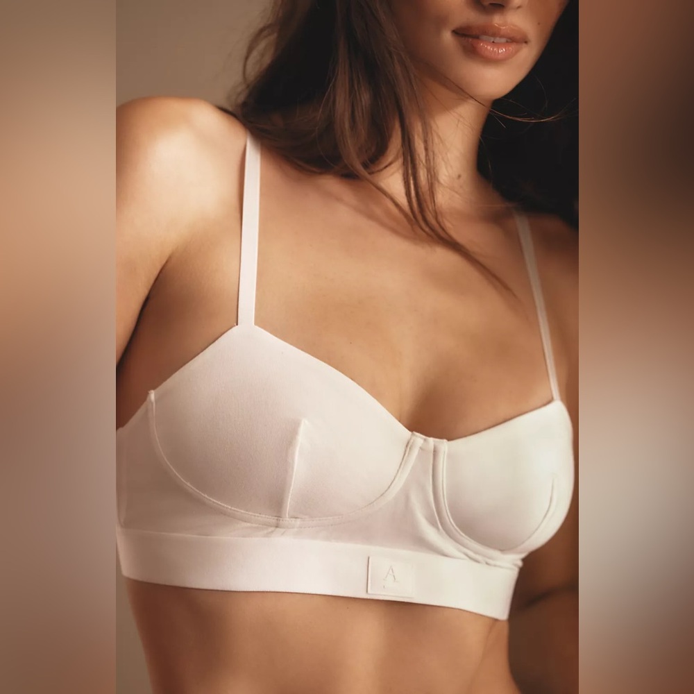 NWT Anthropologie Cotton Knit Bra